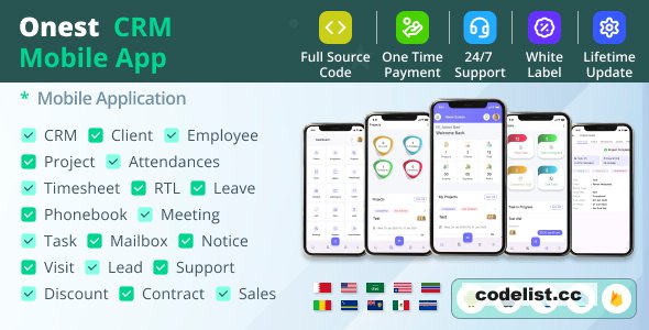 Onest CRM - Multiple Platform CRM Mobile Application - 7 February 2025 » Premium Scripts, Plugins & Mobile