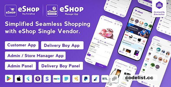 eShop v4.4.2 - eCommerce Single Vendor App - nulled » Premium Scripts, Plugins & Mobile