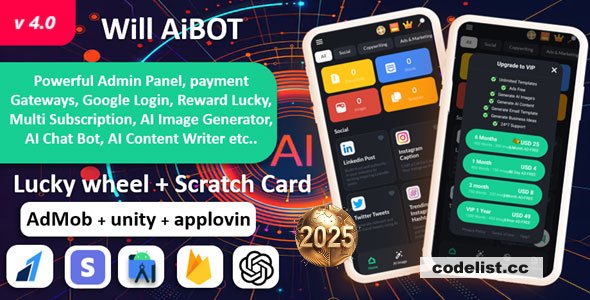 Will AI bot v4.0 - ChatGPT AI Content writer App » Premium Scripts, Plugins & Mobile