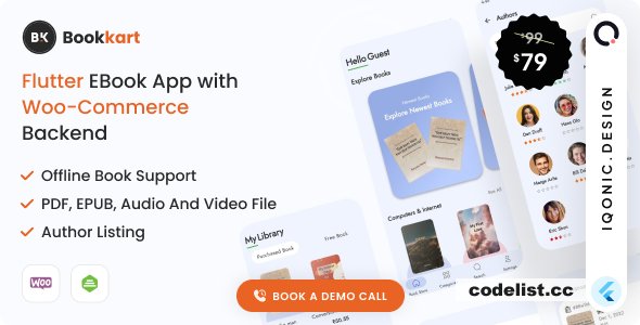 BookKart v5.2.0 - Flutter 3.x eBook Reader App For WordPress with WooCommerce » Premium Scripts, Plugins & Mobile