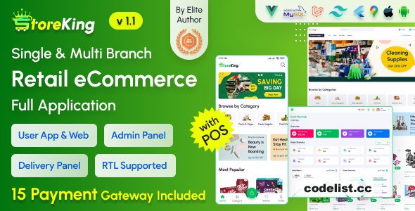 StoreKing v1.1 - eCommerce App with Laravel Website & Admin Panel with POS - nulled » Premium Scripts, Plugins & Mobile
