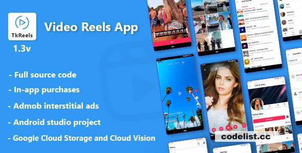 TkReels v1.3 - Video Reels App » Premium Scripts, Plugins & Mobile