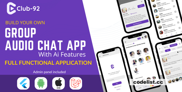 Club-92 v1.0 - A Fully Functional Clubhouse Clone for Voice-Based Social Networking » Premium Scripts, Plugins & Mobile