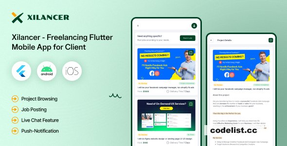 Client Flutter Mobile App - Xilancer Freelancer Marketplace Platform - 8 April 2025 » Premium Scripts, Plugins & Mobile