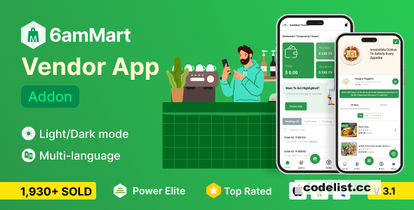 6amMart - Vendor App v3.2 » Premium Scripts, Plugins & Mobile