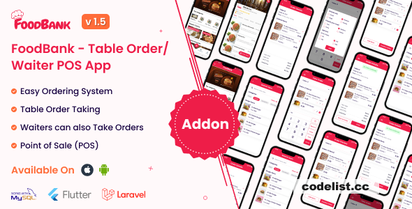 FoodBank v1.5 - Table Order/Waiter Point Of Sale (POS) App &raquo; Premium Scripts, Plugins &amp; Mobile