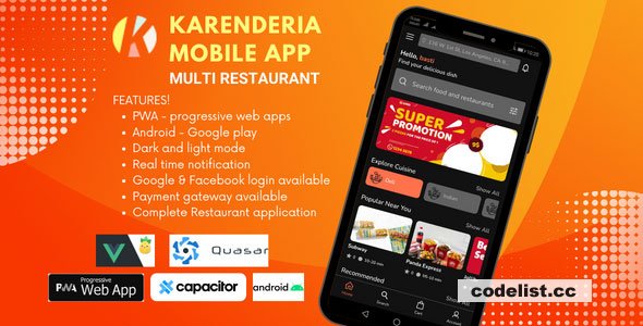 Karenderia Mobile App Multi Restaurant v1.0.8 » Premium Scripts, Plugins & Mobile