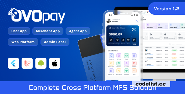 OvoPay v1.2 - Complete Cross Platform MFS Solution » Premium Scripts, Plugins & Mobile