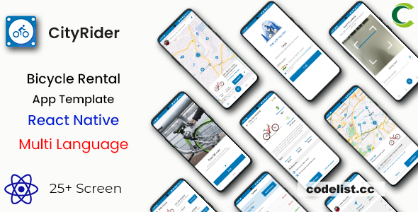 Bicycle Rental App Template in React Native v1.0 - CityRider - Multi Language » Premium Scripts, Plugins & Mobile