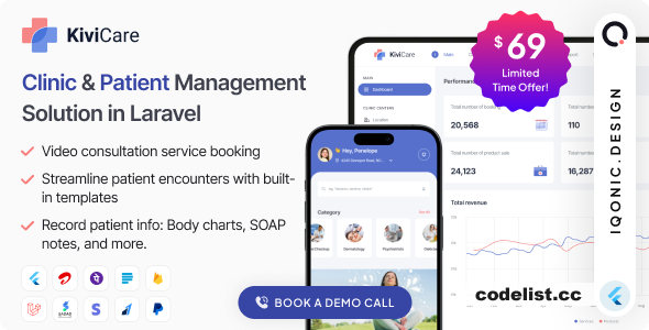 KiviCare(TM) v1.7.1 - Clinic Management System - Laravel & Flutter » Premium Scripts, Plugins & Mobile