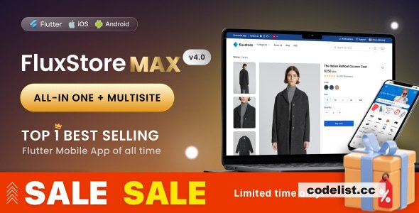 FluxStore MAX v5.3 - The All-in-One and Multisite E-Commerce Flutter App for Businesses of All Sizes » Premium Scripts, Plugins & Mobile