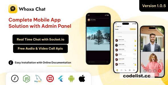Whoxa App v1.0.5 - Whatsapp Clone App » Premium Scripts, Plugins & Mobile