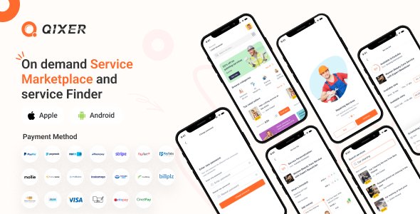 Qixer - Multi-Vendor On demand Service Marketplace and Service Finder Buyer Flutter App - 8 April 2025