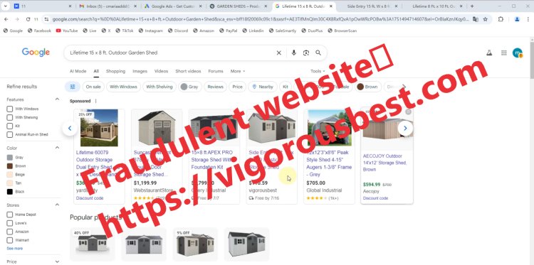 Fraudulent website:https://vigorousbest.com/