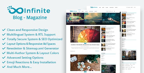 Infinite V3.7 - Blog & Magazine Script