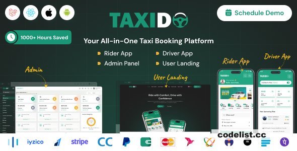Taxido - InDrive - Grab - Uber Clone - 14 June 2025 » Premium Scripts, Plugins & Mobile