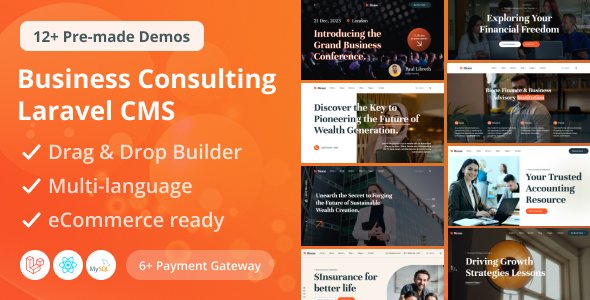 Bione v2.0 - Business Consulting Laravel CMS With Live Page Builder - nulled