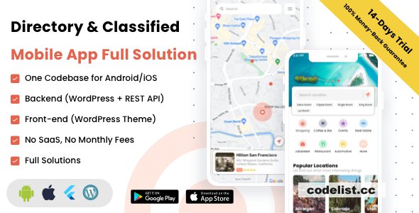 Listar FluxPro v1.3.5 - Directory &amp; Classified Mobile App Full Solution