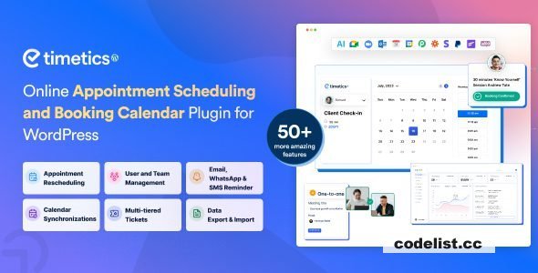 WP Timetics v1.0.32 - Appointment Booking WordPress Plugin