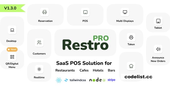 RestroPRO SaaS v1.8.0 - POS software for Restaurant, Cafe, Hotel, Food Truck