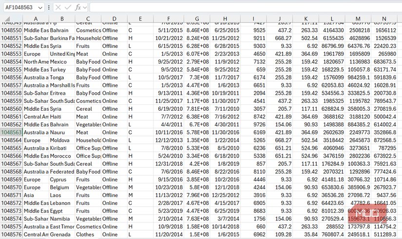 I loaded a million rows into this spreadsheet app and it barely blinked—and no, it&#039;s not Excel