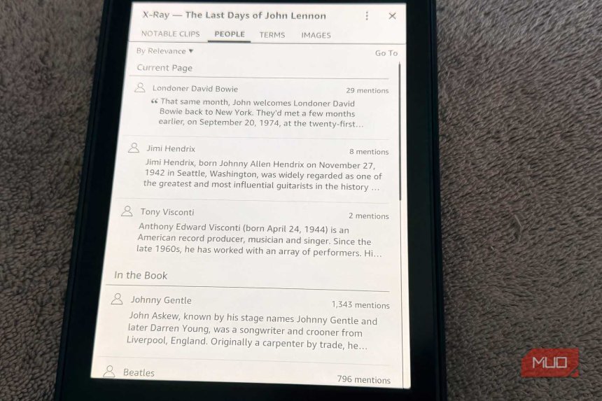 I can’t believe I ignored Kindle’s X-Ray for so long