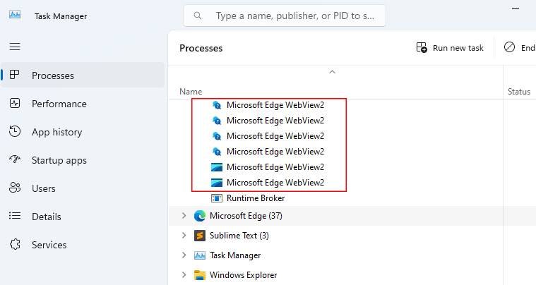 How to Fix the Microsoft Edge WebView2 Process Consuming Your Windows Memory