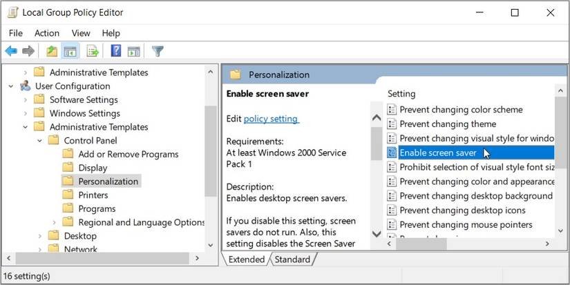 4 Ways to Fix a Grayed Out Screen Saver Settings on Windows