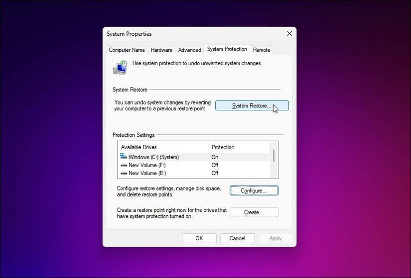 How to Use System Restore to Revert Windows