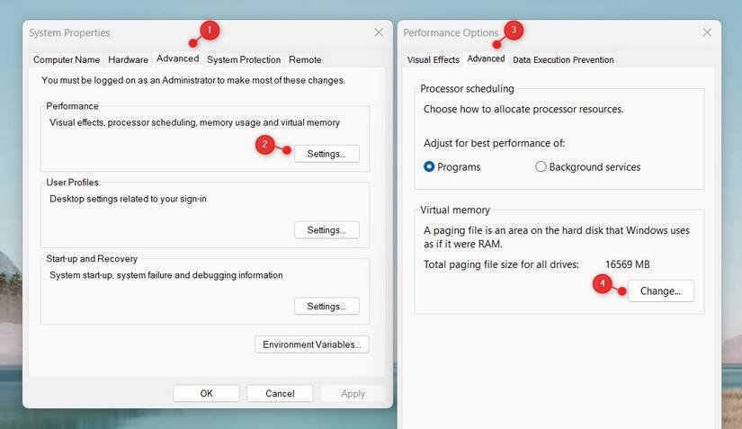 How to Reset Virtual Memory on Windows 11