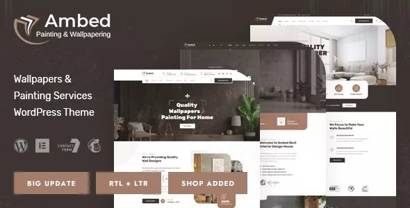 Ambed - Wallpapers & Painting Services WordPress Theme v1.1