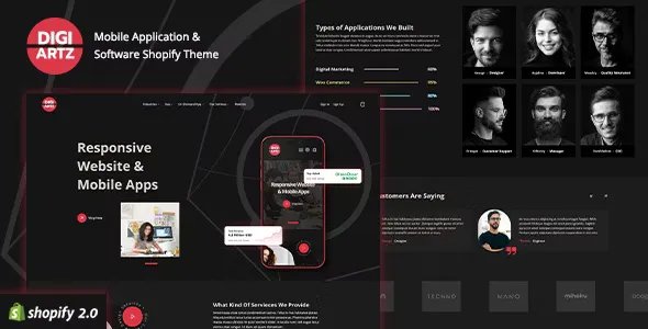 Digiartz - Software &amp; App Store Shopify Theme