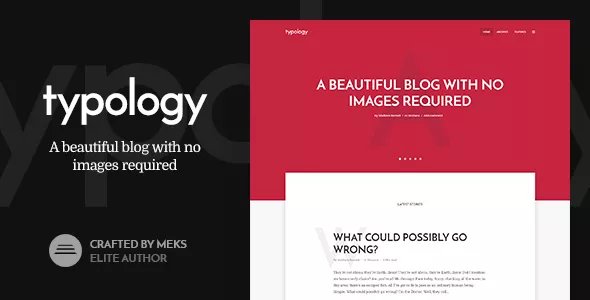 Typology - Minimalist Blog & Text Based Theme for WordPress v1.7.6