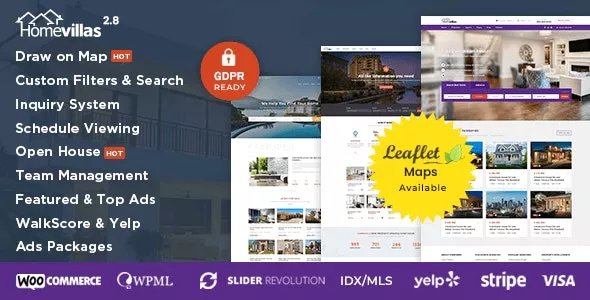 Home Villas - Real Estate WordPress Theme v2.8