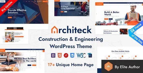 Architeck v2.2 - Construction WordPress Theme