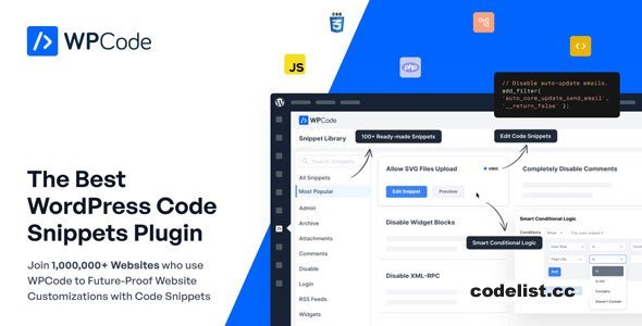 WPCode Pro v2.1.13 - The Best WordPress Code Snippets Plugin