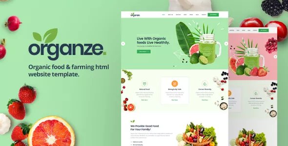 OrganZe - Organic Food &amp; Farming HTML Template