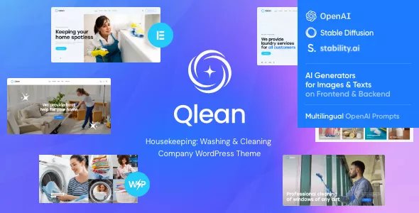 The Qlean - Housekeeping & Cleaning Company WordPress Theme v2.12