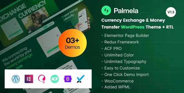 Palmela - Online Banking & Money Transfer WordPress Theme v1.3