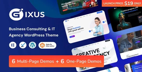 Gixus - Business Consulting & IT Agency WordPress v2.2