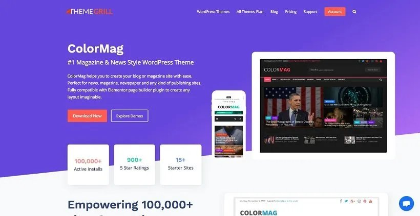 ColorMag Pro - #1 Magazine Style WordPress Theme v4.1.10