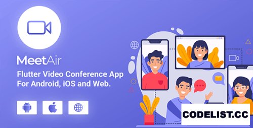 MeetAir v1.2.2 - iOS and Android Video Conference App for Live Class, Meeting, Webinar, Online Training