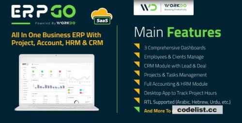 ERPGo SaaS v7.9 - All In One Business ERP With Project, Account, HRM &amp; CRM - nulled