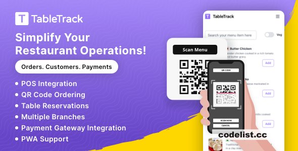 TableTrack v1.2.54 - The Complete SaaS Restaurant Management Solution - nulled