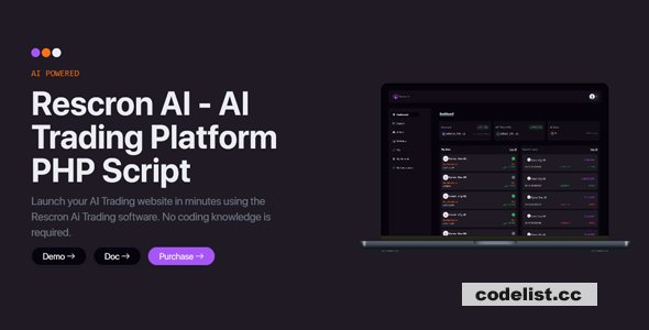 Rescron AI v5.1.0 - AI Trading Platform PHP Script - nulled