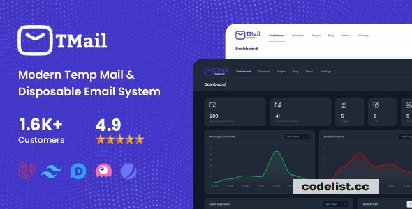 TMail v8.0.4 - Modern Temp Mail &amp; Disposable Email System  - nulled